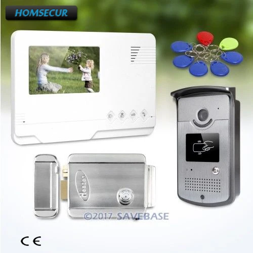 Система вызова для видеодомофона HOMSECUR 4 3 дюйма без рук с брелоками