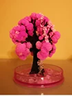 Настольное розовое Цветущее Вишневое Дерево 90 мм, классное магическое японское дерево сакуры, новинка, сделано в Японии, цветущие бумажные деревья, детская игрушка