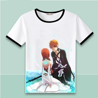 011 Футболка BLEACH Kurosaki Ichigo Ulquiorra cifer, футболка для костюмированной вечеринки, летние футболки в стиле аниме Grimmjow Jeagerjaques - Цвет: 011