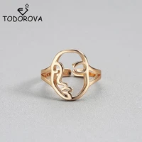 todorova vintage human face ring for boys wedding ring engagement ring female bague femme punk rock men jewelry