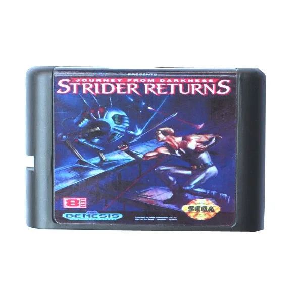 Sega MD game card-Strider Returns for 16 bit Cartridge Megadrive Genesis system | Электроника