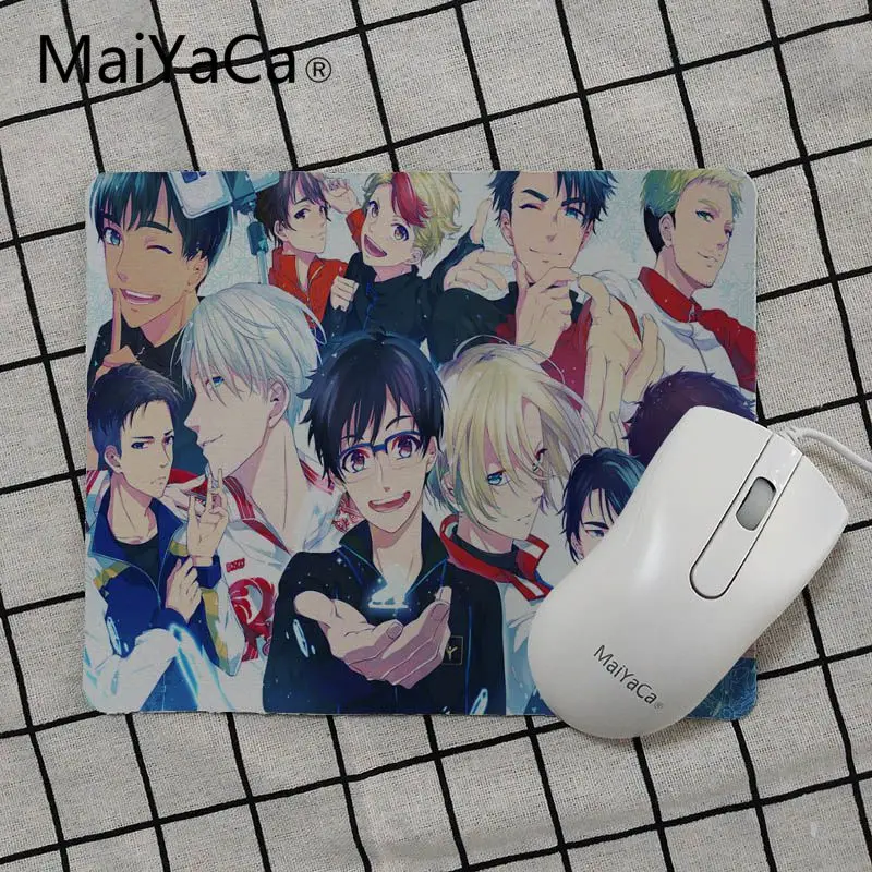 MaiYaCa Yuri on Ice Резиновая мышь в стиле аниме прочный Настольный коврик для мыши