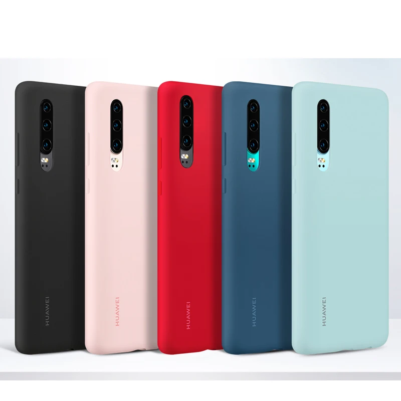 Оригинальный чехол для Huawei P30 Pro официальный жидкий силиконовый защитный из