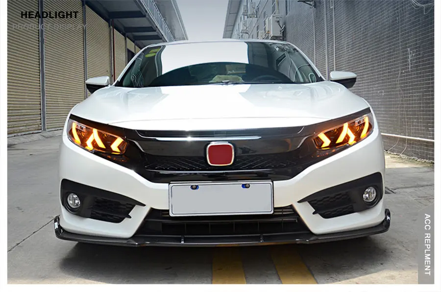 2 шт. светодиодный фары для Honda Civic- светодиодный Автомобильные фары ангельские глазки все светодиодный комплект протовотуманная подсветка Габаритные огни