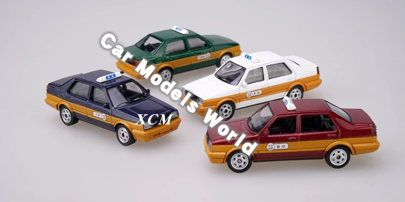 XCARTOYS Set of 4 pcs Toy Models Jetta Beijing Taxi Cars 7-8 cm (Metal &amp Plastic Parts) |