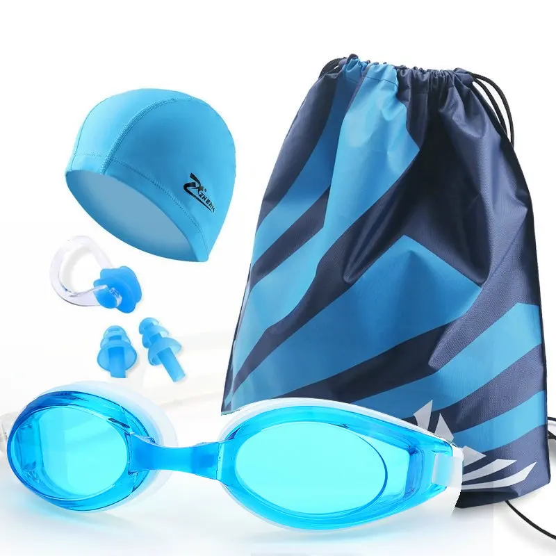 Очки для плавания унисекс из ПУ кожи 4 шт./комплект|myopia swimming glasses|swimming goggles menswimming