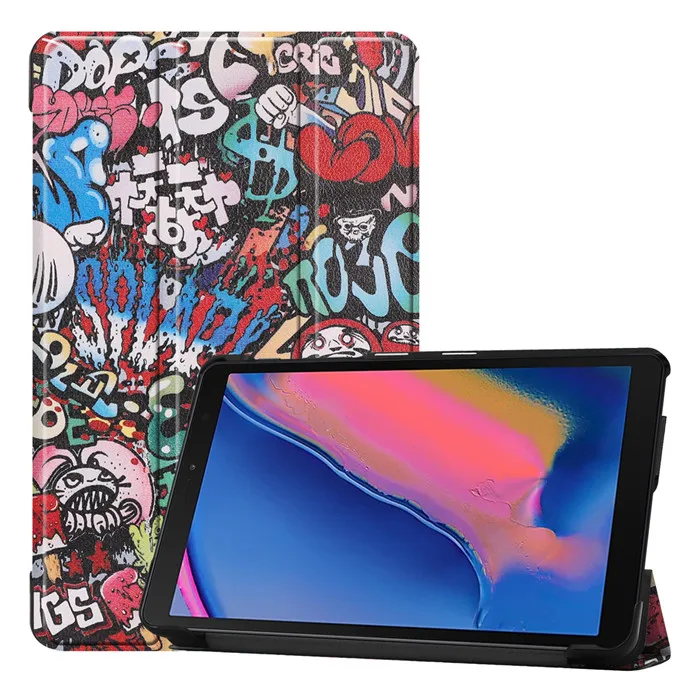 Чехол Kemile для Samsung Galaxy Tab A 8,0 SM-P200 чехол ультратонкая кожа подставка чехол для Galaxy Tab A SM-P200 SM-P205 funda - Цвет: 13
