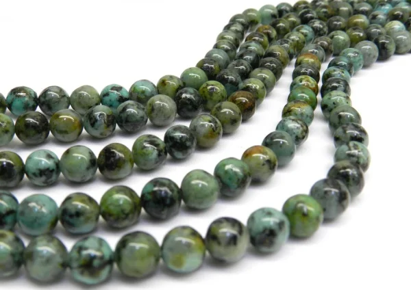 2017 лучшие модные акции металлические круглые натуральные бирюзовые бусины