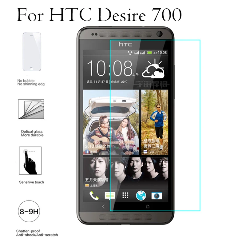 2.5D Высококачественная Защитная пленка для экрана закаленное стекло HTC Desire 828 616 626