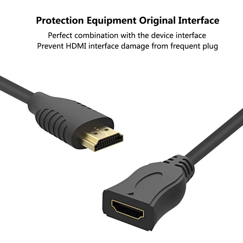 WMZ HDMI Удлинительный кабель папа к женскому кабелю 1 м 5 позолоченный разъем для HD LCD