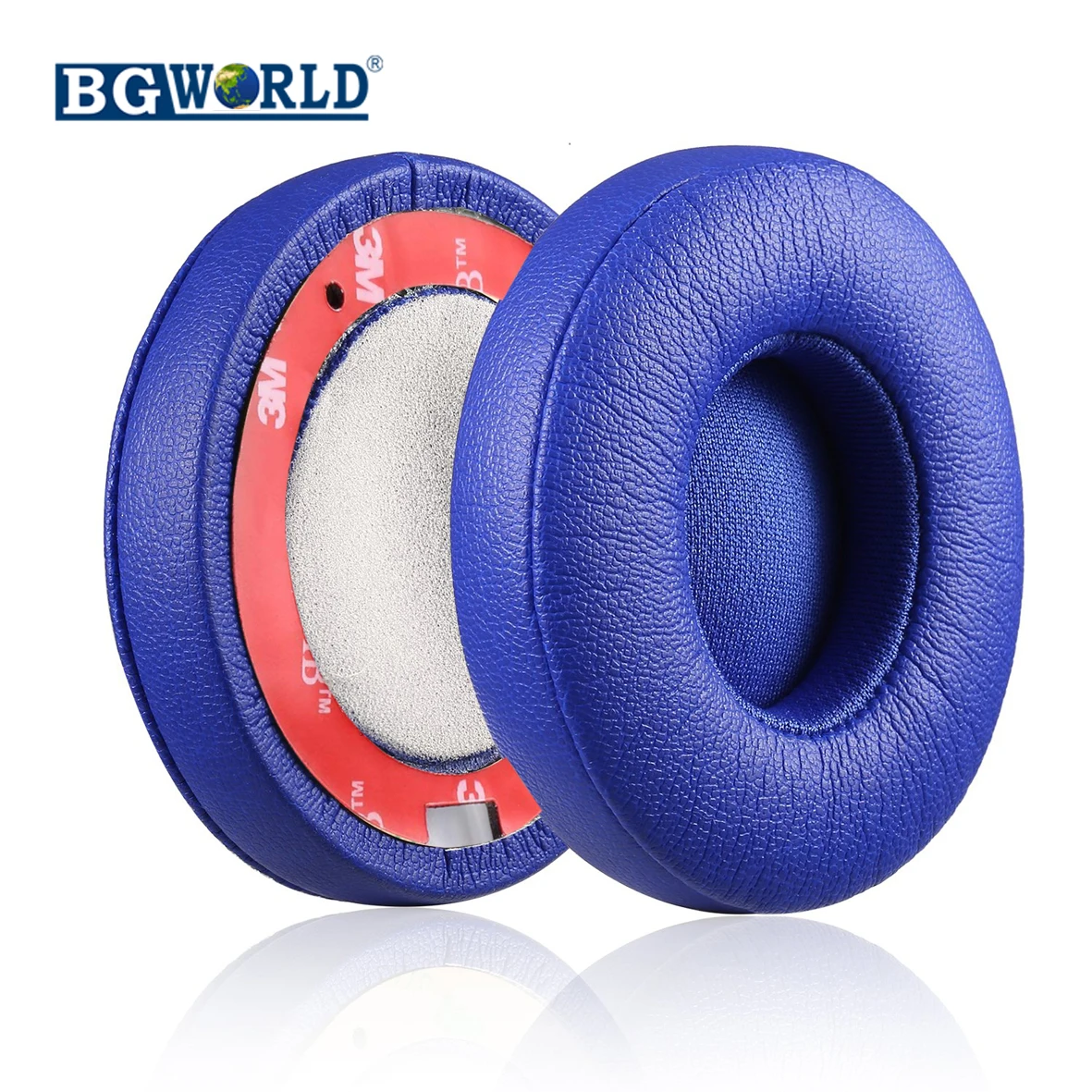 Наушники вкладыши BGWORLD из Протеиновой кожи и пены с эффектом памяти синие solo2 для