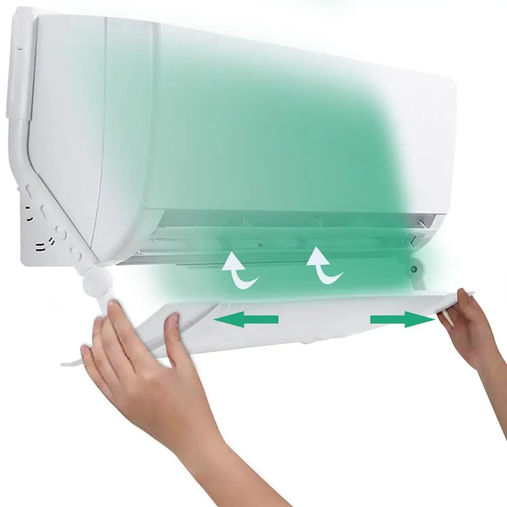 

щиток на кондиционер Антивыдувная Выдвижная Защитная Крышка Кондиционера для холодного воздуха дефлектор воздуха регулируемая крышка нап...