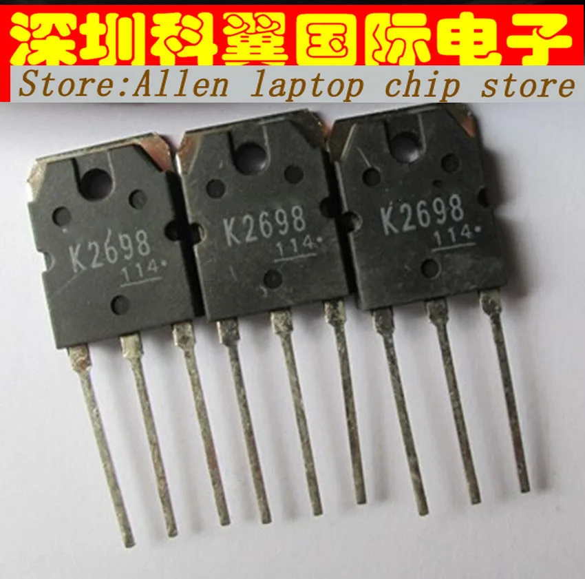 Бесплатная доставка Партия из 20 шт./лот K2698 2SK2698 MOSFET труба сварочная линия 15A500V TO 3P