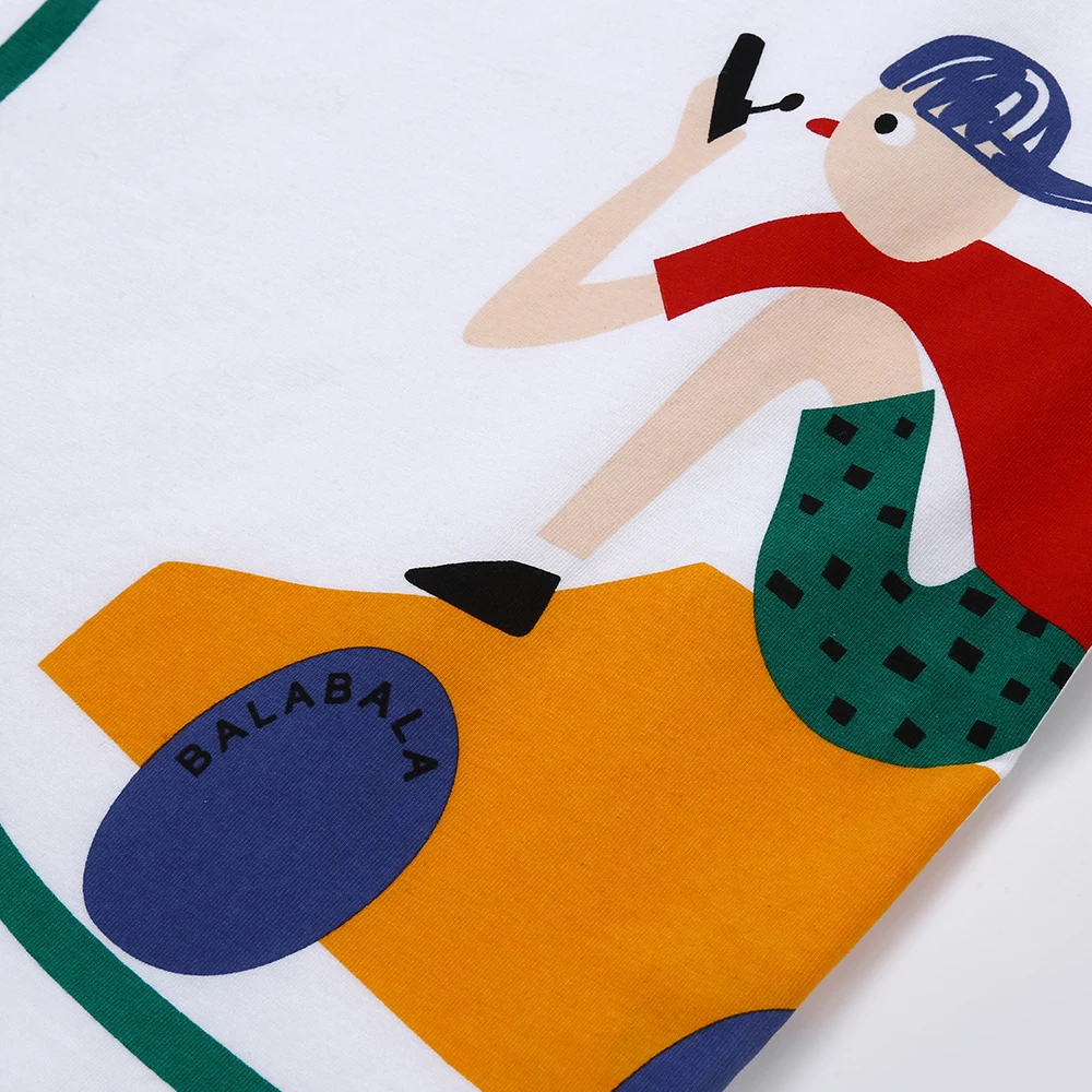 BalabalaChildren wear tshirt baby bottoming t shirt summer 2019 new boy short sleeve fashion wild tide tees | Детская одежда и