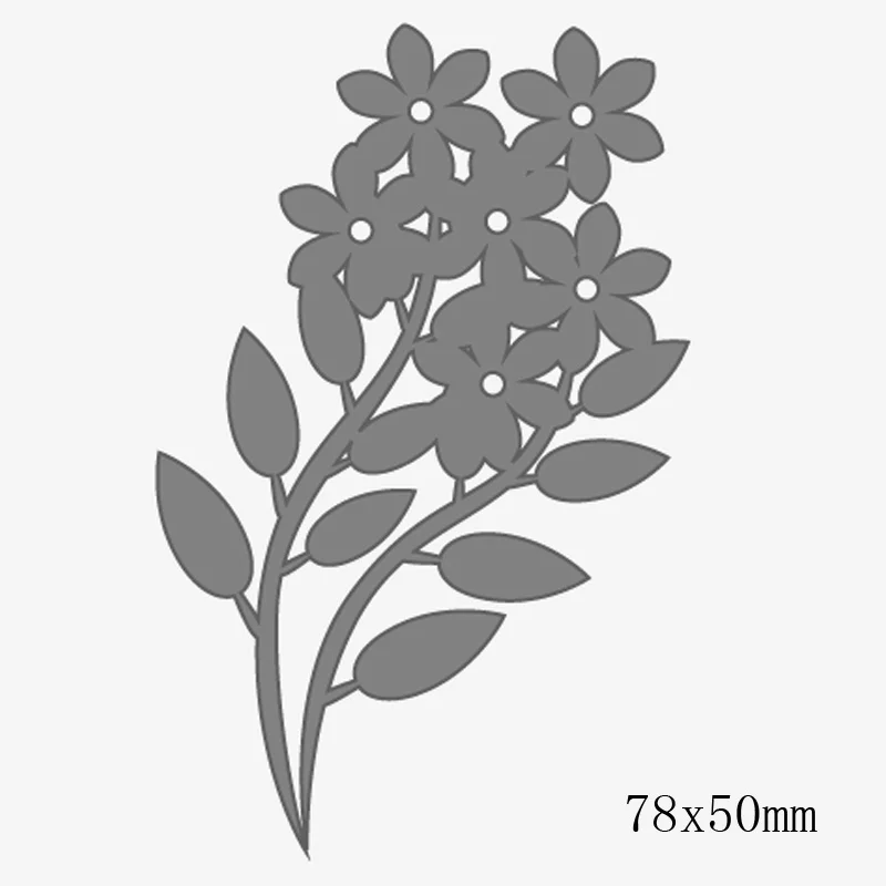 Металлические штампы с красивым цветком для рукоделия штамп скрапбукинга