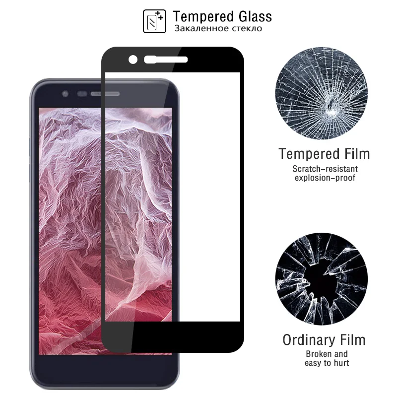 Полностью клеевое закаленное стекло для LG K10 2018 Высококачественная защитная