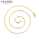 Xuping модное ювелирное винтажное Элегантное ожерелье с покрытием из чистого золота для женщин, рождественские подарки 45432