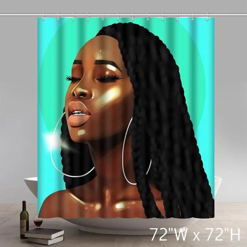 

Modern Princesses Afrocentric The Beauty In Art Shower Curtains
