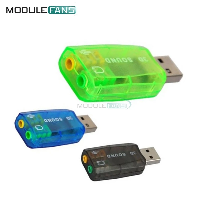 Чипсет CM108 с USB 2 0 на 3D звуковую карту АДАПТЕР ВИРТУАЛЬНОЙ звуковой карты 5 1