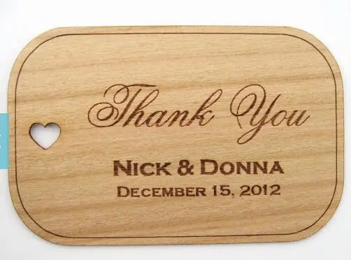 Дешевые персонализированные имена дата спасибо деревенский Свадебный