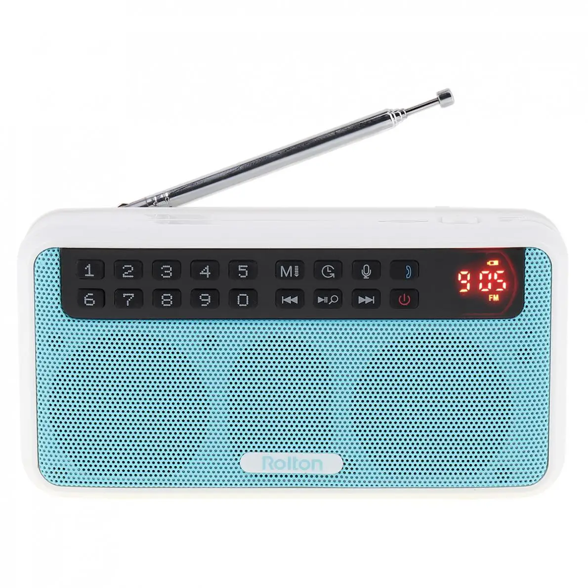 Портативный мини-радио Rolton Global FM радио dab радио portatil am fm radyo музыкальный плеер динамик TF USB с ЖК-дисплеем фонарик
