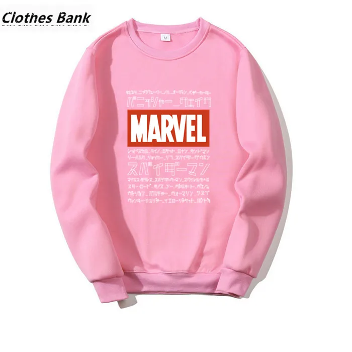 Marvel/повседневные толстовки с забавным принтом и круглым вырезом в стиле хип хоп