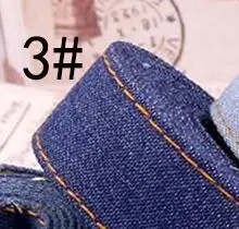 3 1 м/партия 10 25 40 мм джинсовая ткань лента ленты DIY аксессуары для одежды ожерелье ремесло волос лук материал - Цвет: 3