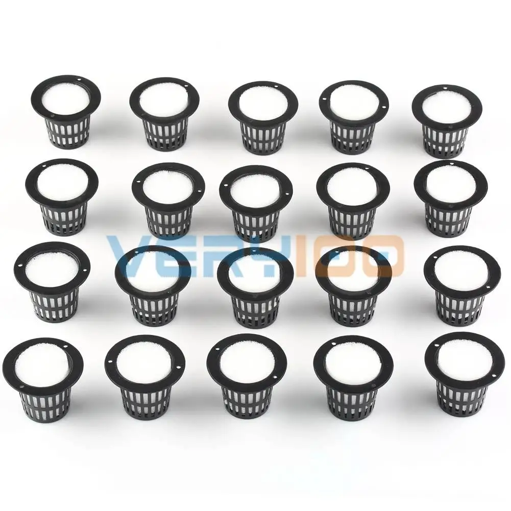 20 наборов 32 мм сетка в горшке сетчатая корзина + воротник клон вставка из пены