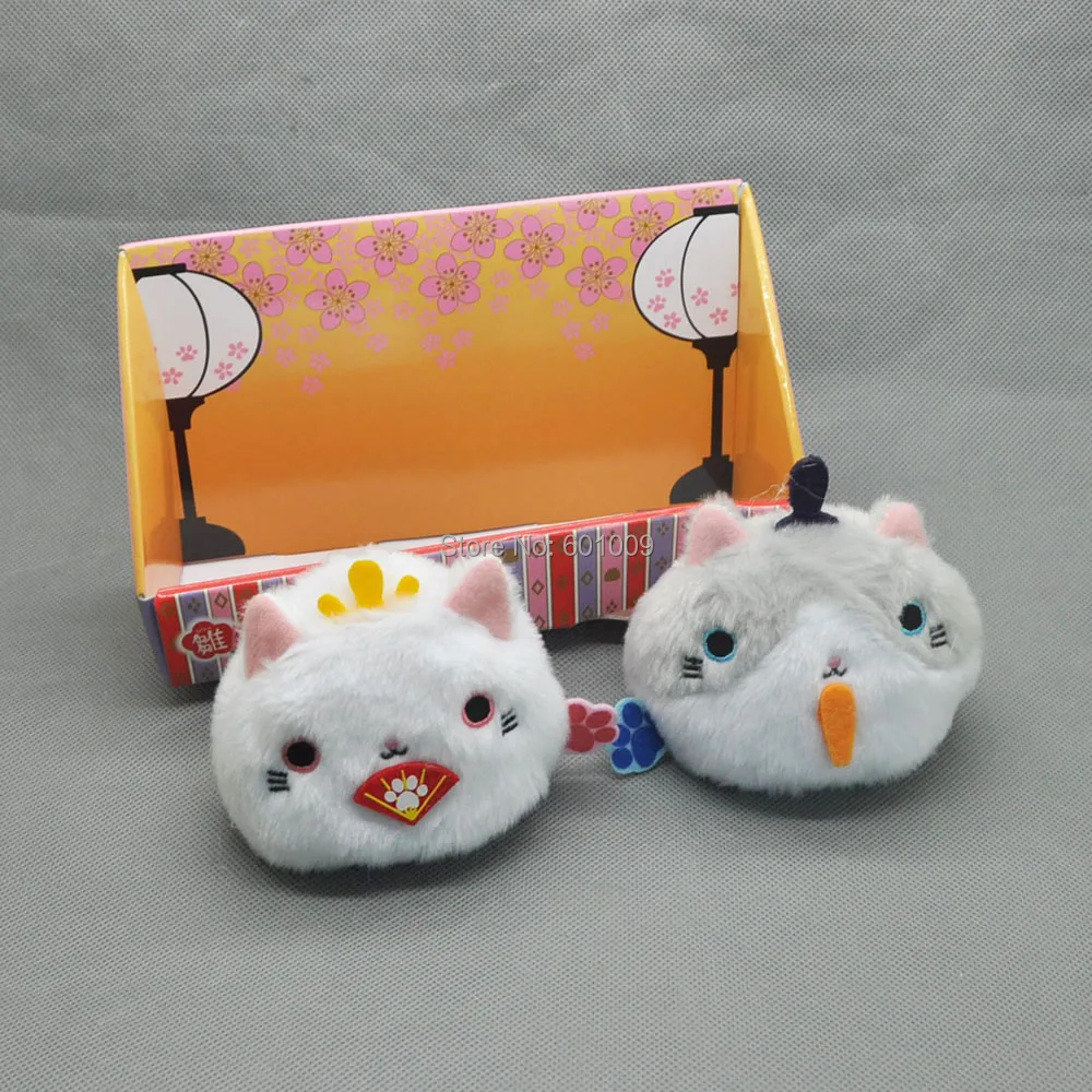 2 шт. Neko Atsume кошка с заднего двора 3 "Meow коллекция Dango Mochi плюшевые куклы в розницу