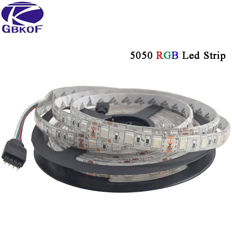 60 Светодиодный s/m водонепроницаемый rgb led светильник 5 м 5050 3528 Холодный белый/теплый белый/красный/зеленый/синий DC12V IP20 Гибкая неоновая Диодная лента