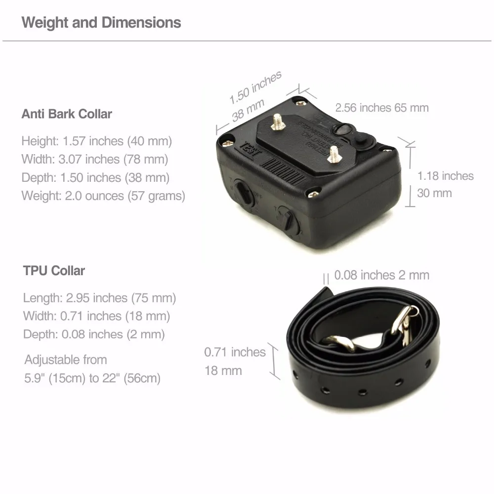 PET850 перезаряжаемый и водонепроницаемый ошейник для собак отучивания от лая анти