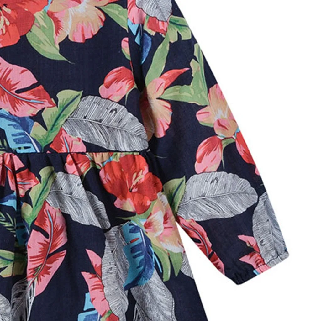 Детское платье с длинным рукавом весна осень 2019 модная новая стильная одежда