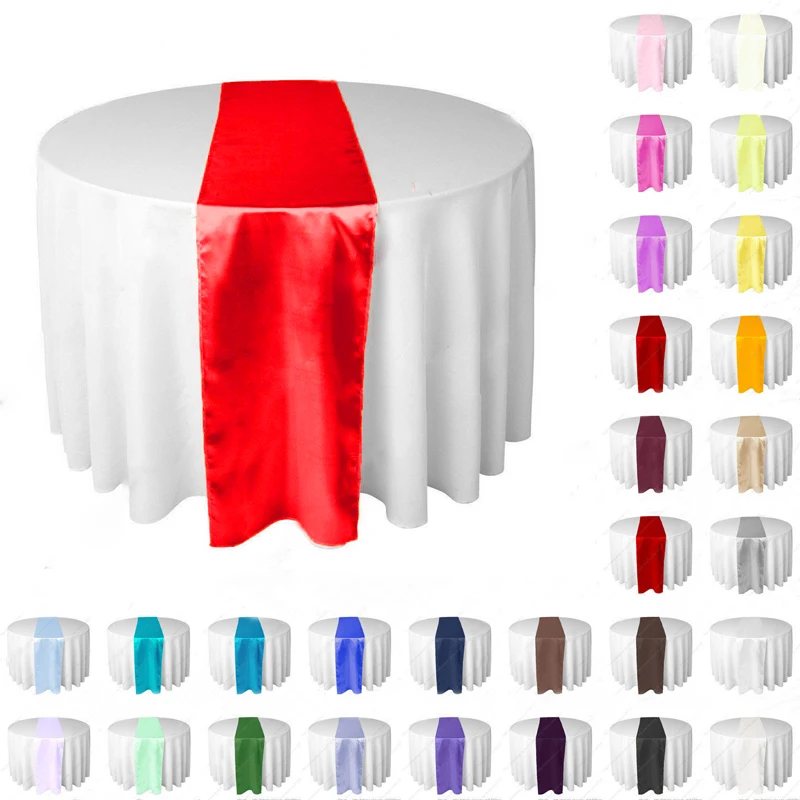 10 шт./лот жаккардовые стильные атласные бегуны для стола Свадебные вечерние