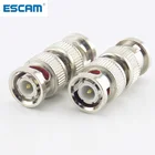 ESCAM 1 шт. разъем BNC адаптер RF конвертер штекер-штекер Bnc для RG59 CCTV камеры системы видеонаблюдения