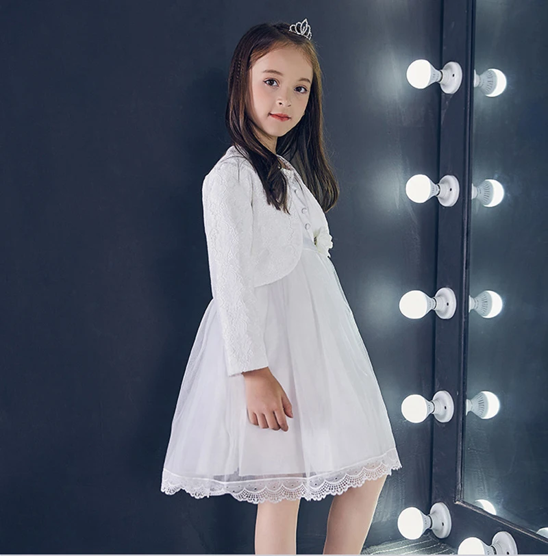 Детский кружевной кардиган девочек вязаный крючком детские вязаные болеро с