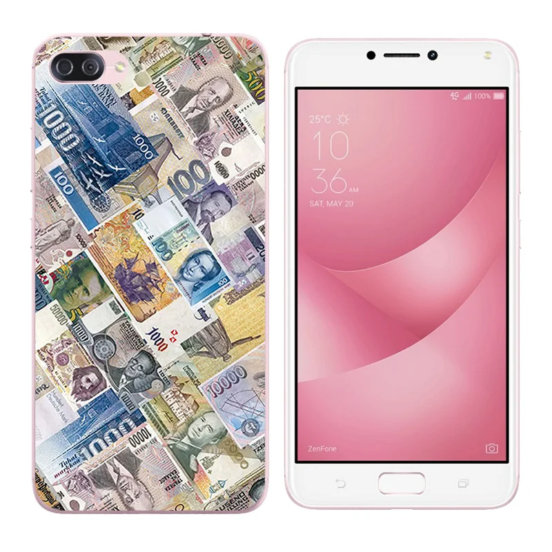 Phone Cases for Asus Zenfone 4 Max ZC554KL Silicone 5.5&quot Life Printing Black and white Cover Bags |