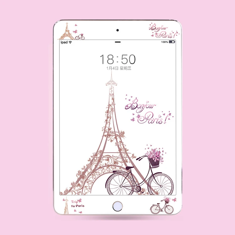 Полноэкранное закаленное стекло с красочным рисунком для iPad Mini 1 2 3 4 9H Защитная