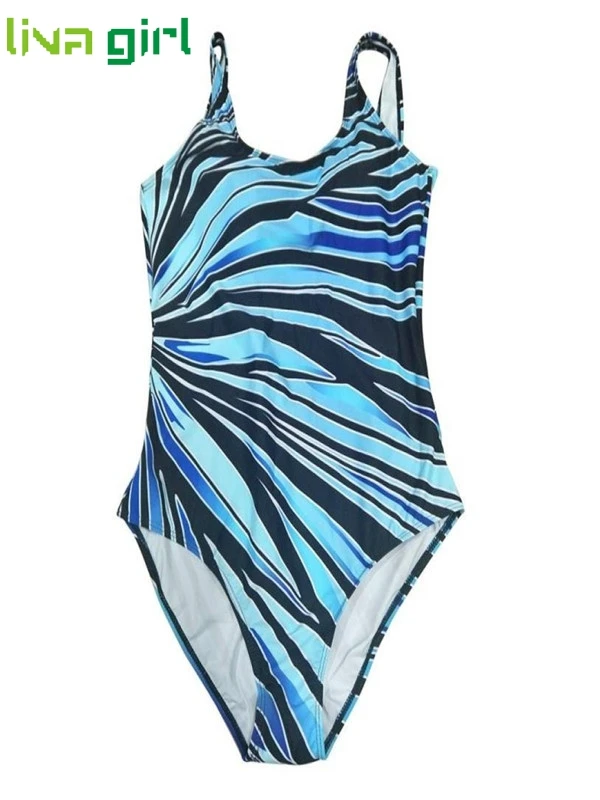 Liva girl large Sexy striped One-Piece Suits Push-Up Monokini Beachwear Swimsuit hot Set Beach Monokini Bathing Costume Bikini