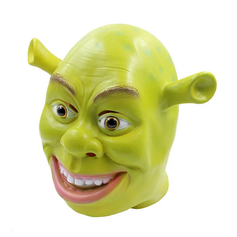 Animal Green Shrek Environmentally friendly Latex Masks Movie Funny Joke Cosplay Prop Adult Costume Party Mask for Halloween