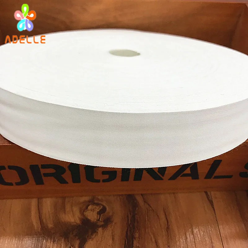 Лента хлопковая плетеная 10/15/20/25/30/35/40/50 мм x 100 м|cotton webbing|tape webbingsewing strips |