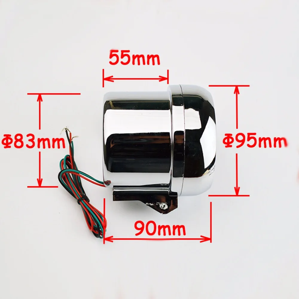 Тахометр DRAGON GAUGE 3,75 дюйма, хромированный, с 7 настраиваемыми цветами светодиодов, для автомобилей 12В, счетчик 3 3/4 дюйма, 0-8000 об/мин, с сигналом переключения.