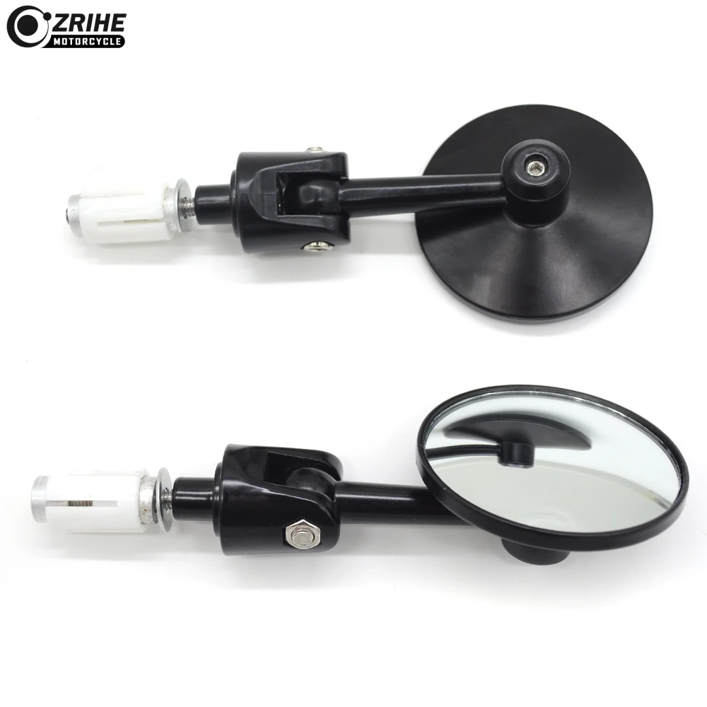 22 мм 7/8 &quotмотоцикл Складная Ручка Бар Конец Зеркала кафе гонщик для KAWASAKI Ninja ZX7R ZX9R