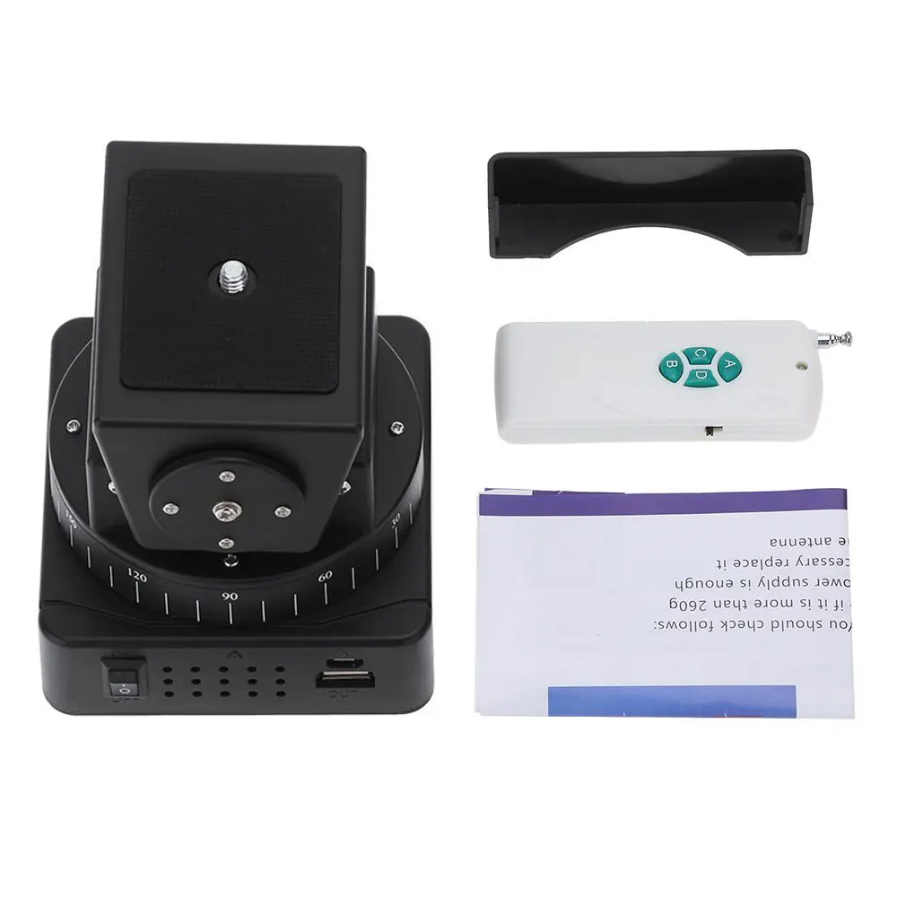 

Mcoplus YT-260 Motorized Remote Control Pan Tilt with Tripod Mount Adapter for Extreme Camera Wifi Camera and Smartphone