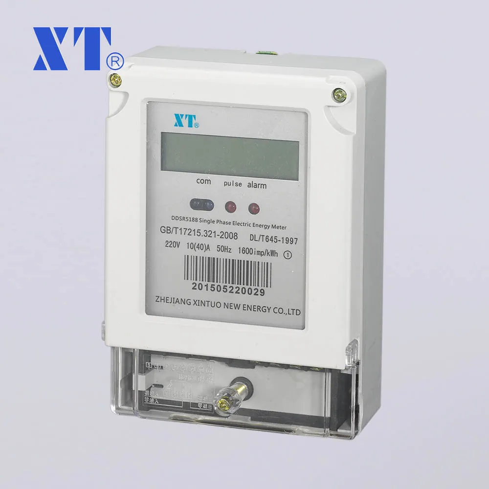 Однофазный многофункциональный измеритель на DIN рейку RS485 Modbus большой ЖК дисплей