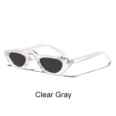 Clear Gray Ralferty Мода Уникальный Маленький солнцезащитные очки Для женщин Для мужчин Мини солнцезащитные очки с кольцом стильные солнцезащитные очки аксессуары женский Óculos W813052 - Цвет линз: Clear Gray