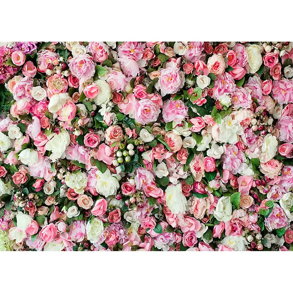 Allenjoy фон для фотостудии красивые цветы стена удивительные Красные Белые розы Фон