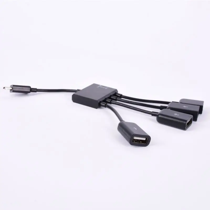 Универсальный 4 in1 Стандартный Micro USB OTG концентратор удлинитель адаптер зарядный