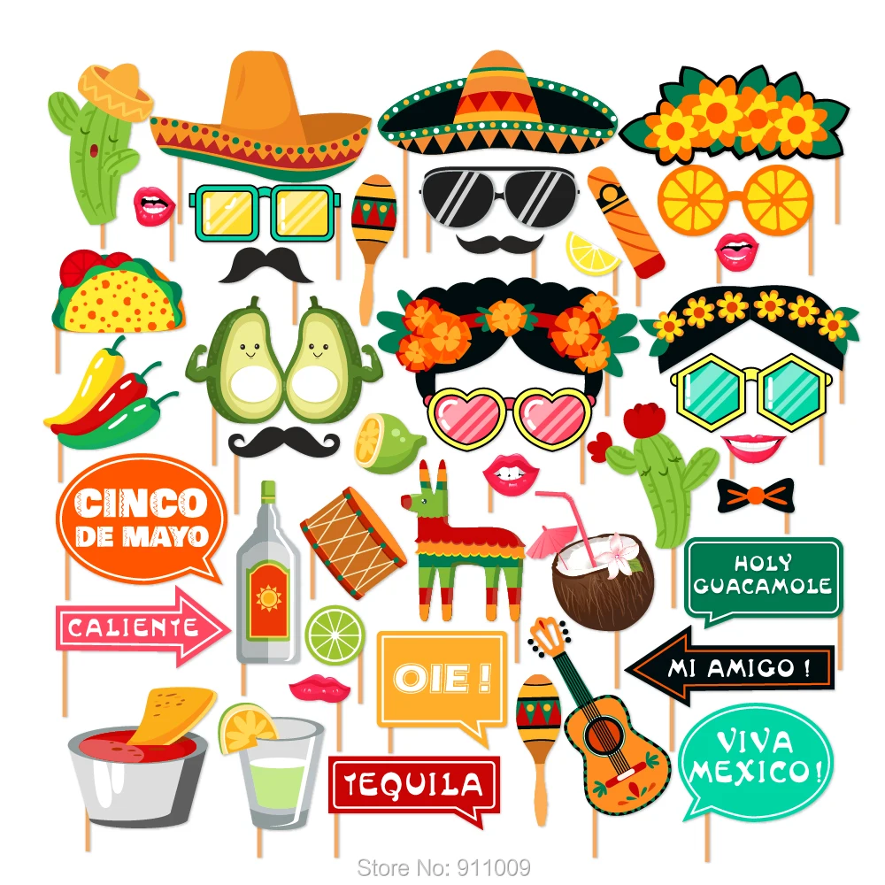 Мехико Cinco de Mayo вечерние реквизиты для фотосессии Mr MS DIY реквизиты для фотосессии вечерние принадлежности PZ155