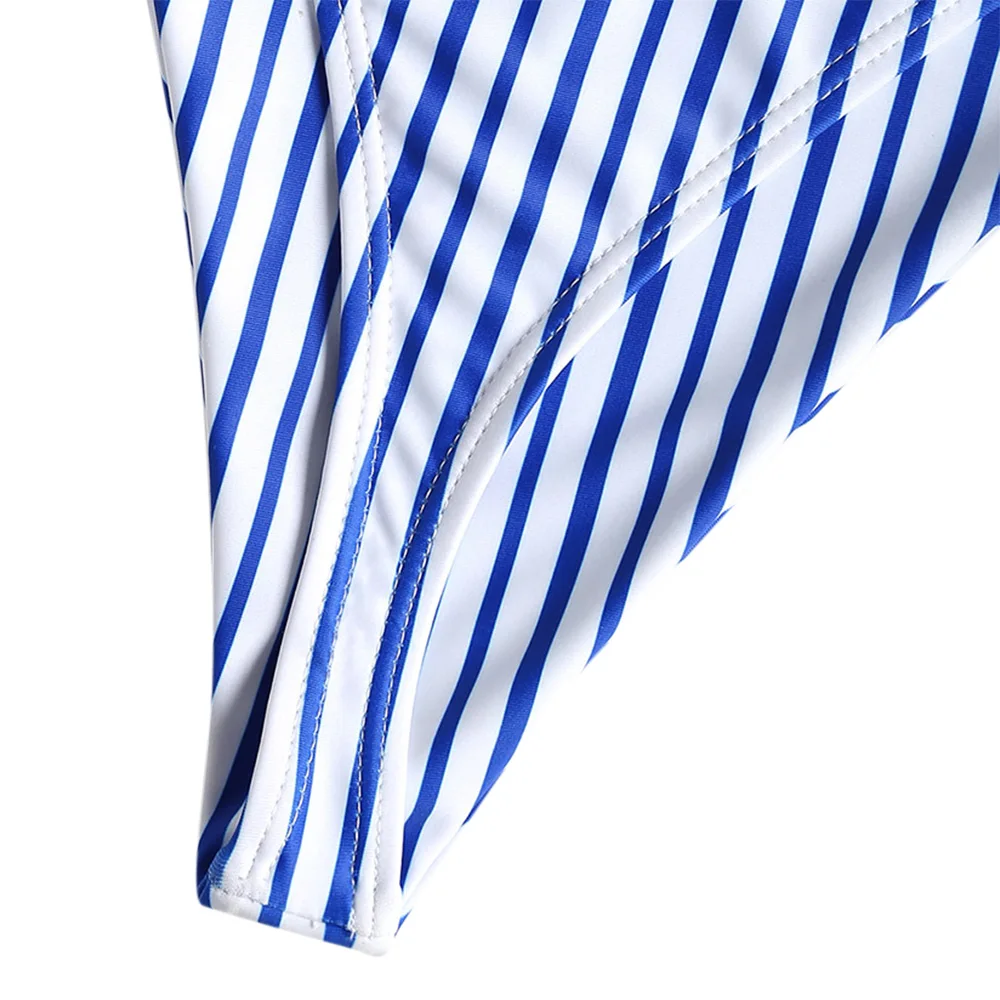 ZAFUL 2019 трусики бикини Cami полосатый с высокой купальник со стрингами для женщин Push