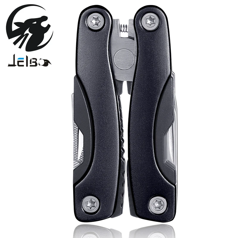 Jelbo многофункционального Открытый выживания Нержавеющая сталь 9 in1 инструмент